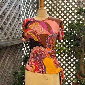 Colorful Abstract Women's Top